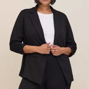 Torrid Studio Cupro Single Button Blazer